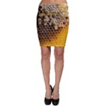 Honeycomb With Bees Bodycon Skirt