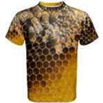 Honeycomb With Bees Men s Cotton Tee