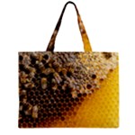 Honeycomb With Bees Zipper Mini Tote Bag