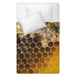 Honeycomb With Bees Duvet Cover Double Side (Single Size)