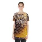 Honeycomb With Bees Skirt Hem Sports Top