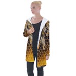 Honeycomb With Bees Longline Hooded Cardigan