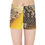 Honeycomb With Bees Kids  Sports Shorts