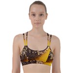 Honeycomb With Bees Line Them Up Sports Bra