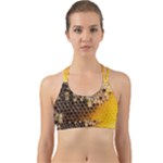 Honeycomb With Bees Back Web Sports Bra