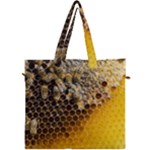 Honeycomb With Bees Canvas Travel Bag