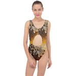 Honeycomb With Bees Center Cut Out Swimsuit