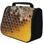 Honeycomb With Bees Full Print Travel Pouch (Big)