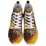 Honeycomb With Bees Men s Lightweight High Top Sneakers