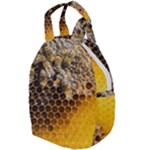 Honeycomb With Bees Travel Backpacks