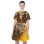 Honeycomb With Bees Sailor Dress