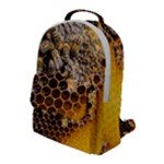 Honeycomb With Bees Flap Pocket Backpack (Large)