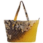 Honeycomb With Bees Full Print Shoulder Bag