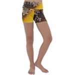 Honeycomb With Bees Kids  Lightweight Velour Yoga Shorts