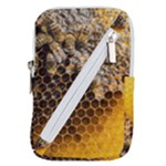 Honeycomb With Bees Belt Pouch Bag (Large)