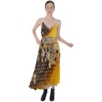 Honeycomb With Bees Tie Back Maxi Dress