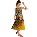 Honeycomb With Bees Summer Maxi Dress