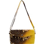 Honeycomb With Bees Removable Strap Clutch Bag