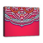 Red Mandala Deluxe Canvas 20  x 16  (Stretched)