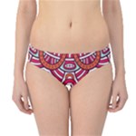 Red Mandala Hipster Bikini Bottoms