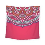 Red Mandala Square Tapestry (Small)