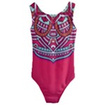 Red Mandala Kids  Cut-Out Back One Piece Swimsuit