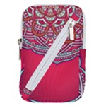Red Mandala Belt Pouch Bag (Small)