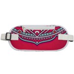 Red Mandala Rounded Waist Pouch