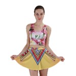 Yellow Mandala Mini Skirt
