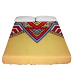 Yellow Mandala Fitted Sheet (Queen Size)
