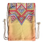 Yellow Mandala Drawstring Bag (Large)