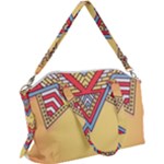 Yellow Mandala Canvas Crossbody Bag