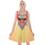 Yellow Mandala Reversible Velvet Sleeveless Dress