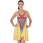 Yellow Mandala Show Some Back Chiffon Dress