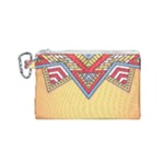 Yellow Mandala Canvas Cosmetic Bag (Small)