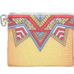 Yellow Mandala Canvas Cosmetic Bag (XXXL)