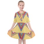Yellow Mandala Kids  All Frills Chiffon Dress