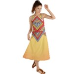 Yellow Mandala Summer Maxi Dress