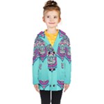 Blue Mandala Kids  Double Breasted Button Coat