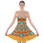Sunshine Mandala Strapless Bra Top Dress