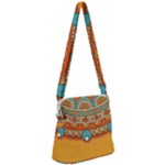 Sunshine Mandala Zipper Messenger Bag