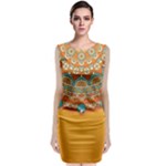 Sunshine Mandala Classic Sleeveless Midi Dress
