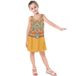 Sunshine Mandala Kids  Sleeveless Dress