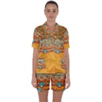 Sunshine Mandala Satin Short Sleeve Pyjamas Set