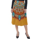 Sunshine Mandala Classic Velour Midi Skirt 