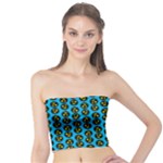 0059 Comic Head Bothered Smiley Pattern Tube Top