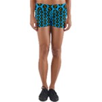 0059 Comic Head Bothered Smiley Pattern Yoga Shorts