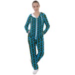 0059 Comic Head Bothered Smiley Pattern Women s Tracksuit