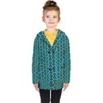 0059 Comic Head Bothered Smiley Pattern Kids  Double Breasted Button Coat