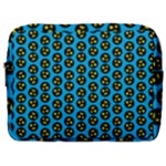0059 Comic Head Bothered Smiley Pattern Make Up Pouch (Large)